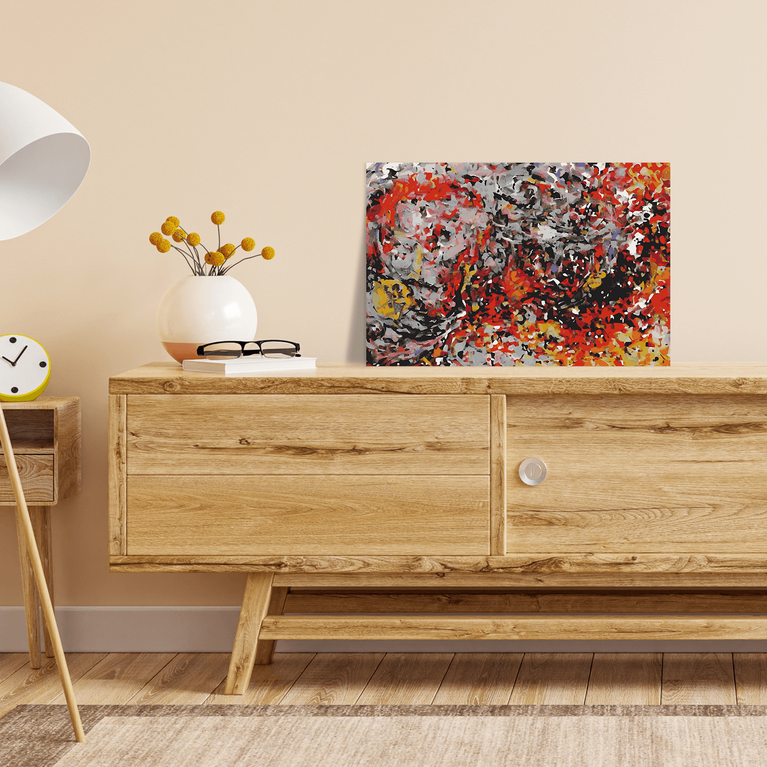 Malen nach Zahlen - Flammenmeer