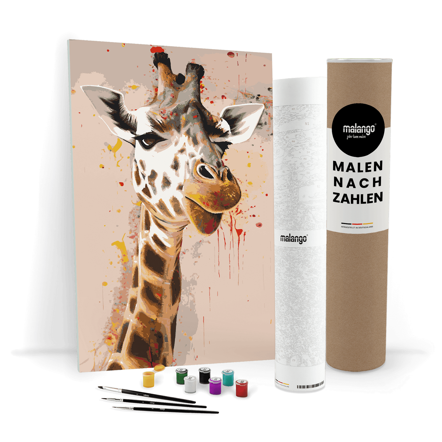 Malen nach Zahlen - Giraffe Gundula