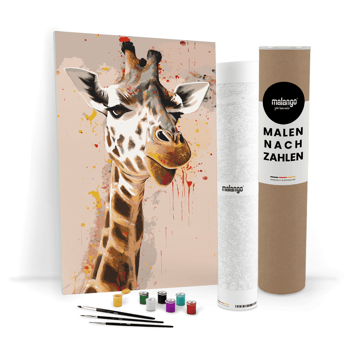 Malen nach Zahlen - Giraffe Gundula