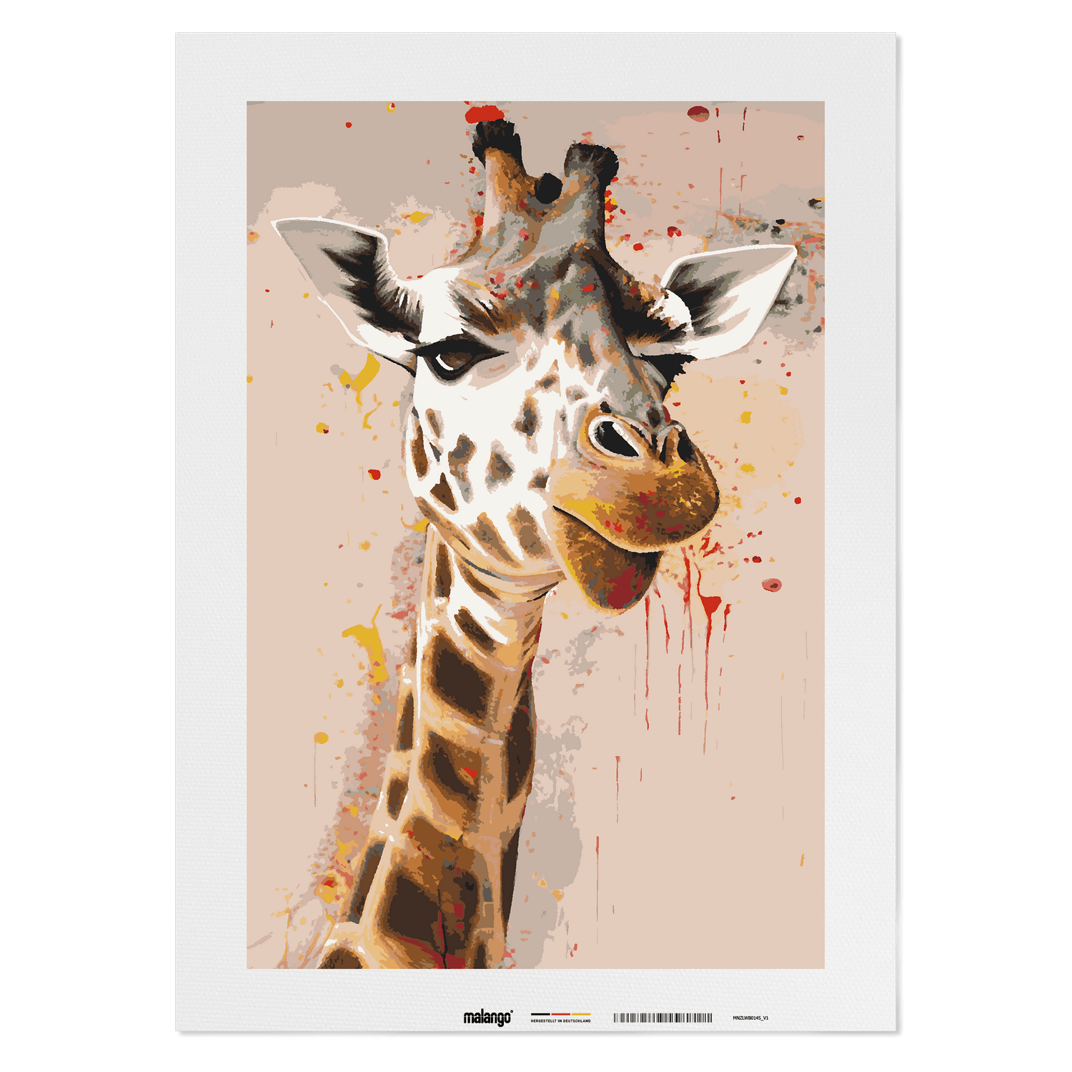 Malen nach Zahlen - Giraffe Gundula