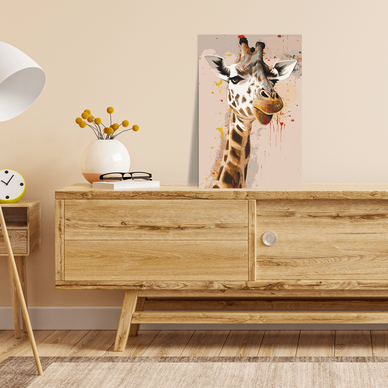 Malen nach Zahlen - Giraffe Gundula