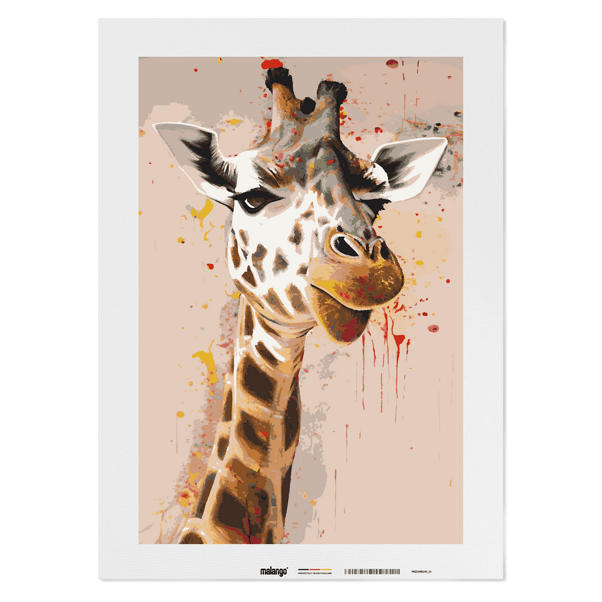 Malen nach Zahlen - Giraffe Gundula