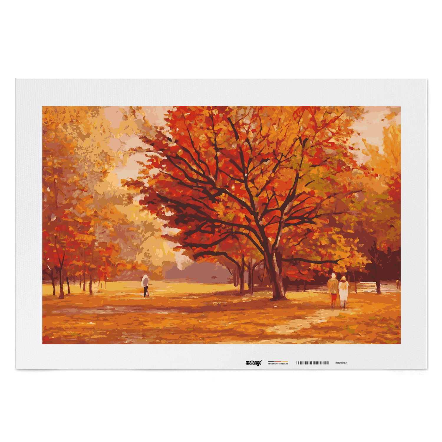 Malen nach Zahlen - Spatziergang im Herbst