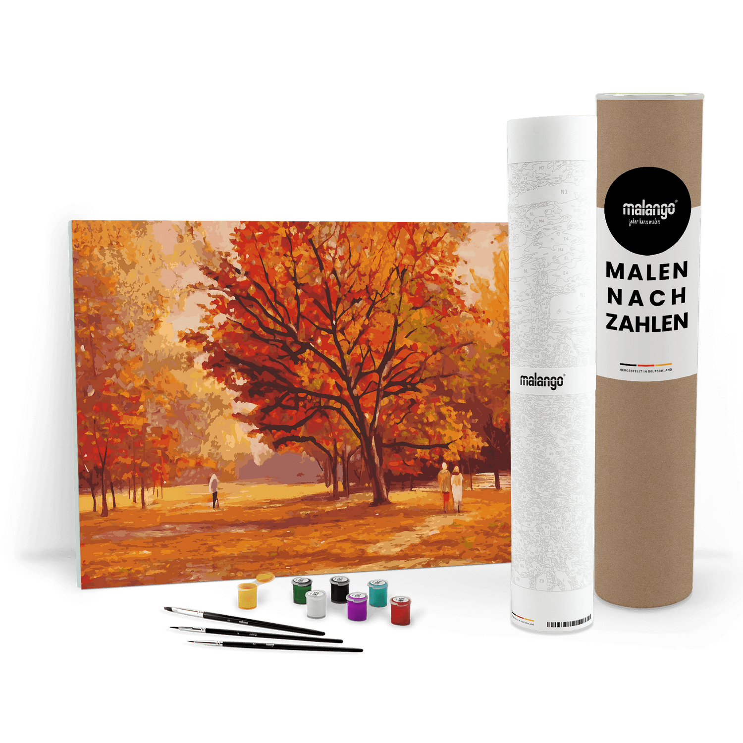 Malen nach Zahlen - Spatziergang im Herbst
