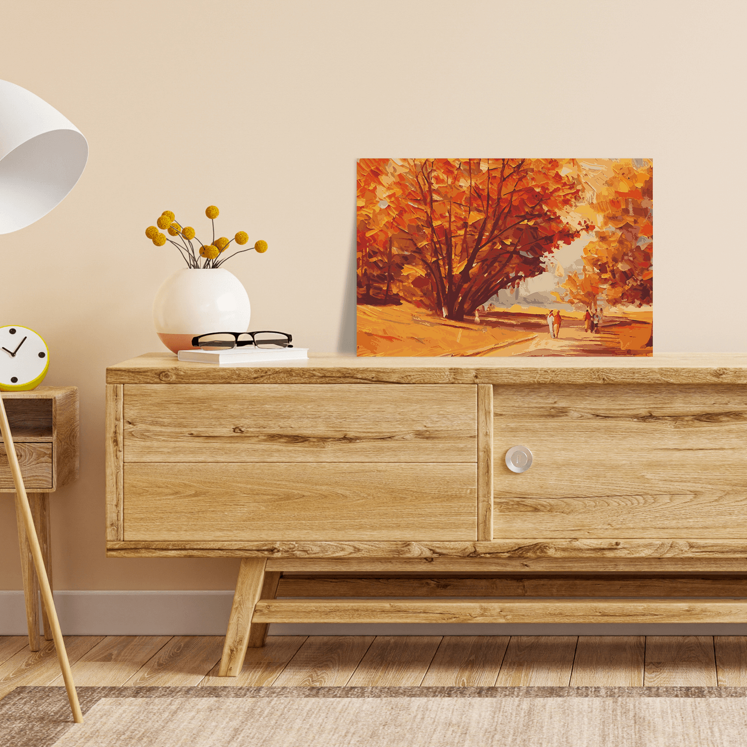 Malen nach Zahlen - Herbst im Park