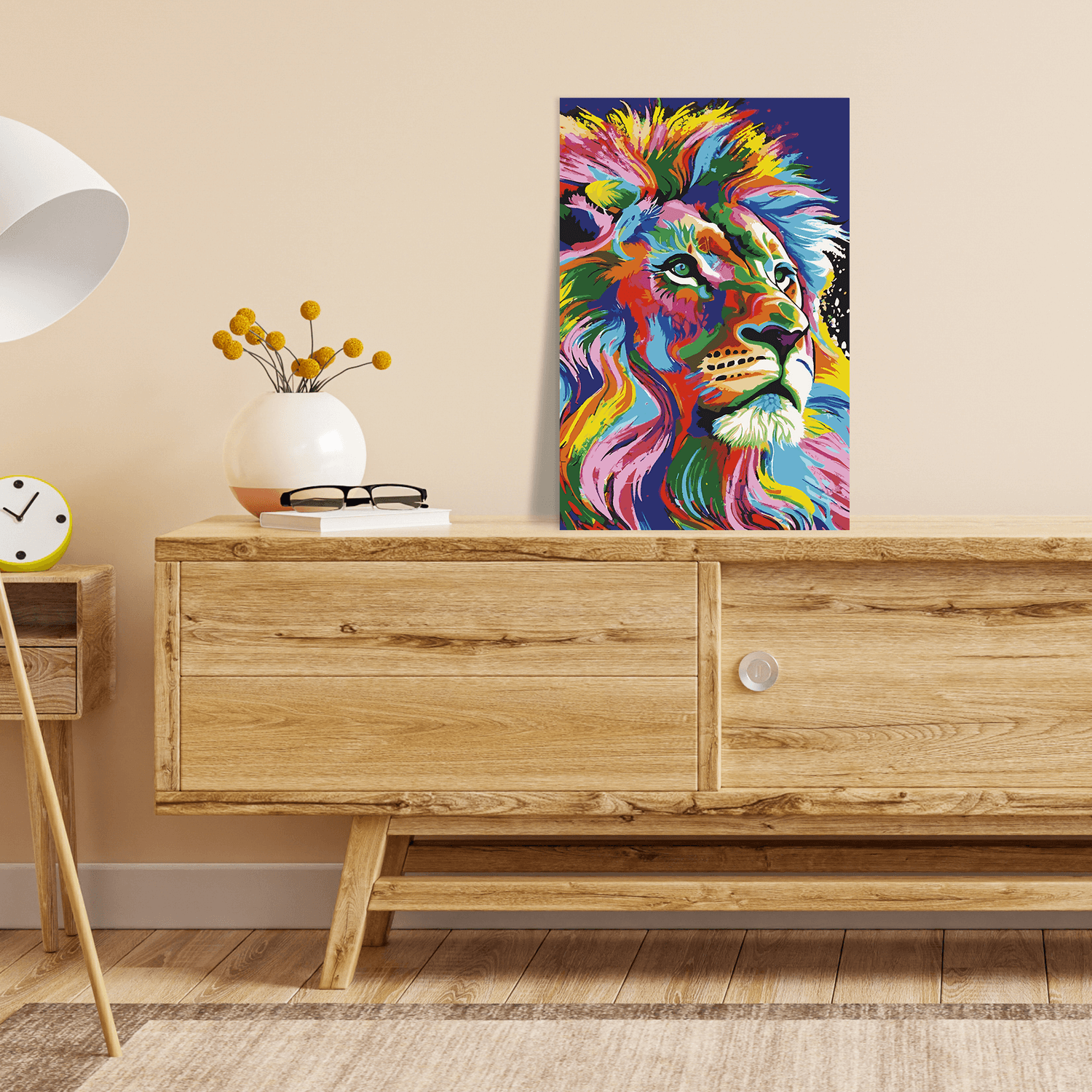 Malen nach Zahlen - Löwe Leo