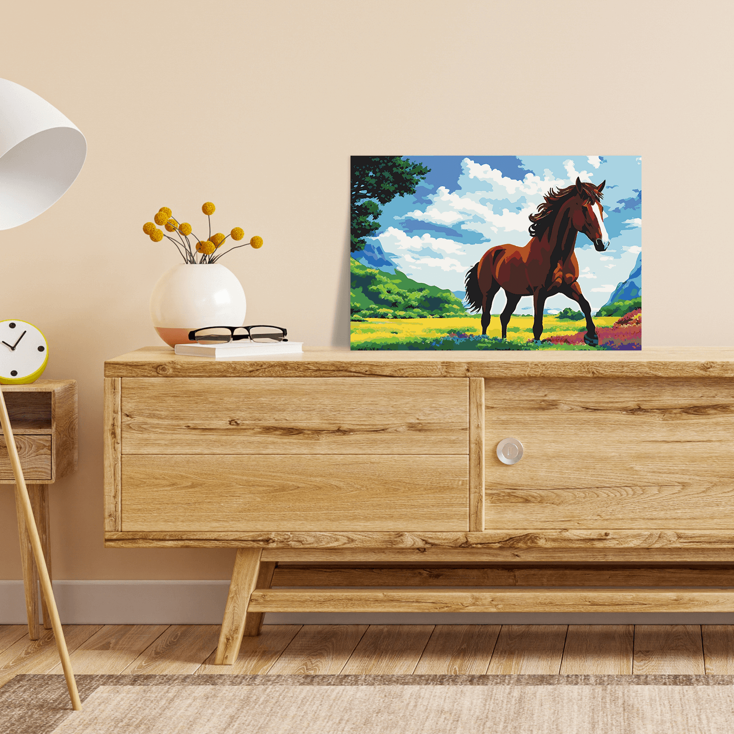 Malen nach Zahlen - Pferd Pippin