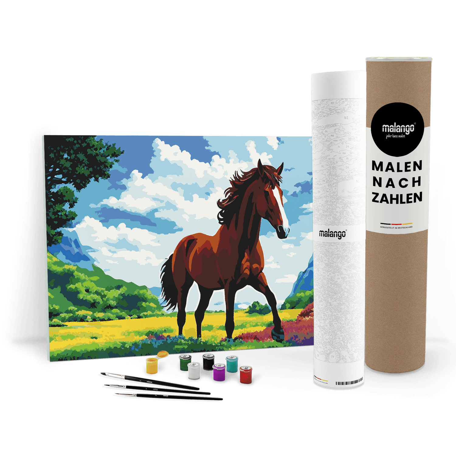 Malen nach Zahlen - Pferd Pippin