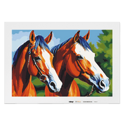 Malen nach Zahlen - Pferde Pegasus und Penelope
