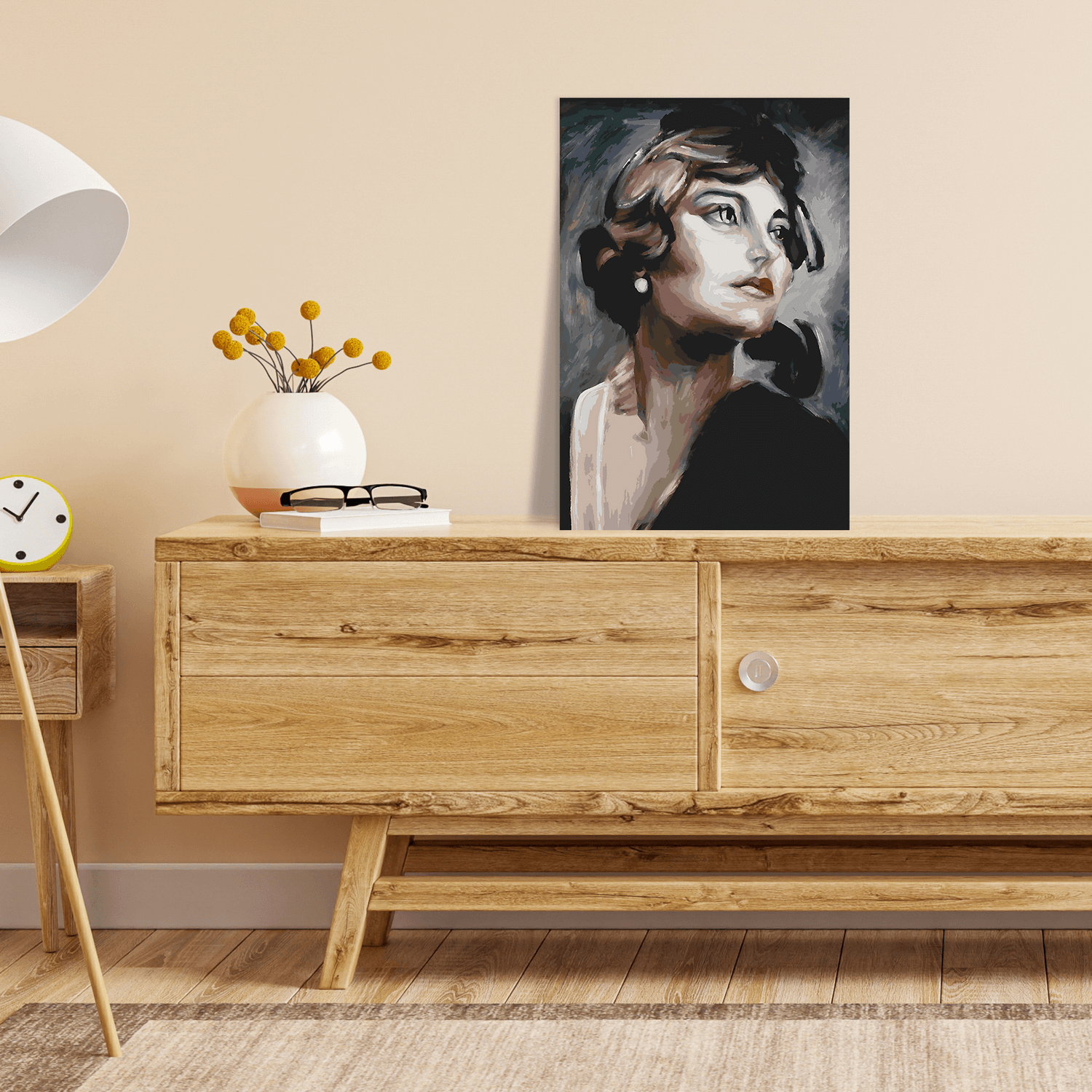 Malen nach Zahlen - Trauernde Wittwe