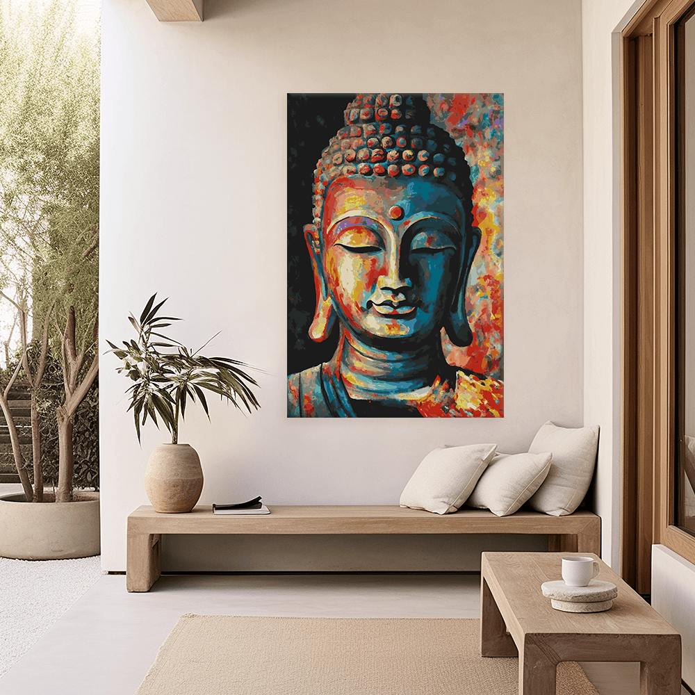 Malen nach Zahlen - Buddha Modern Art