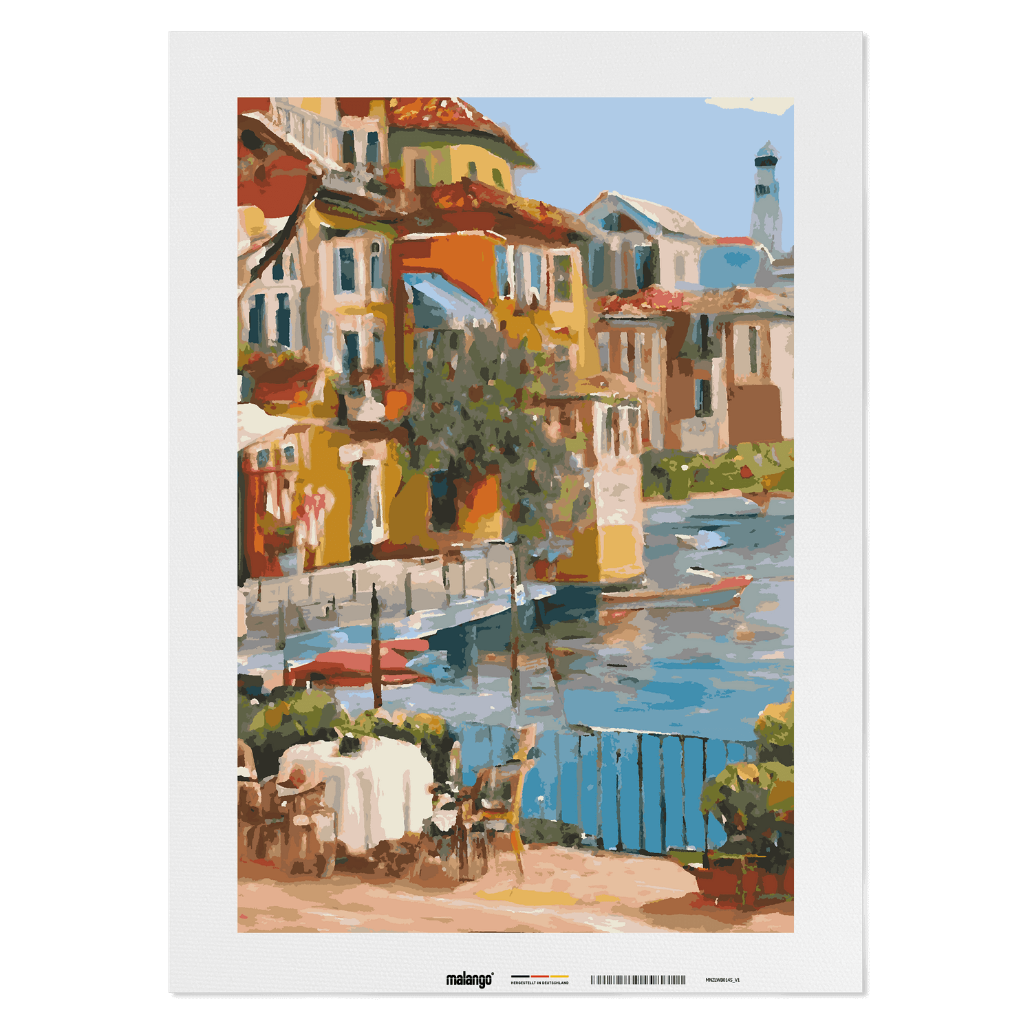 Malen nach Zahlen - Café am Garda See