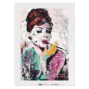 Malen nach Zahlen - Audrey Hepburn Abstrakt