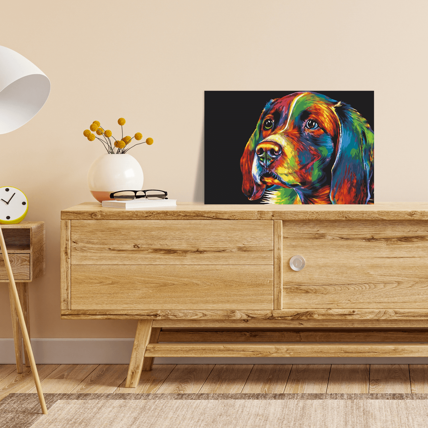 Malen nach Zahlen - Hund Hannibal