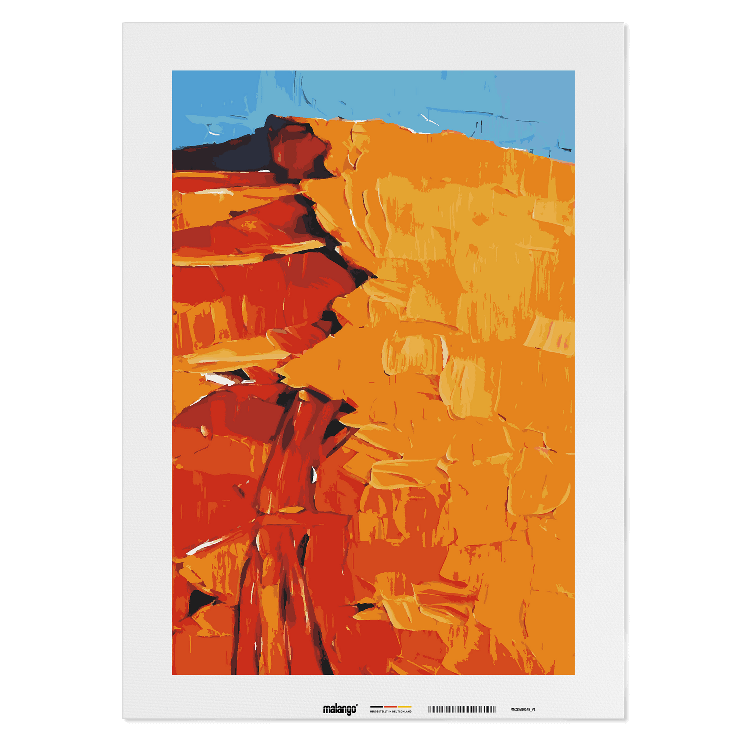 Malen nach Zahlen - Sandmeer in der Wüste