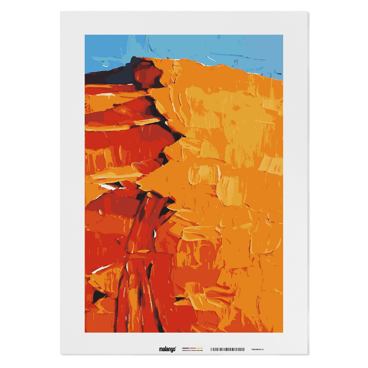 Malen nach Zahlen - Sandmeer in der Wüste