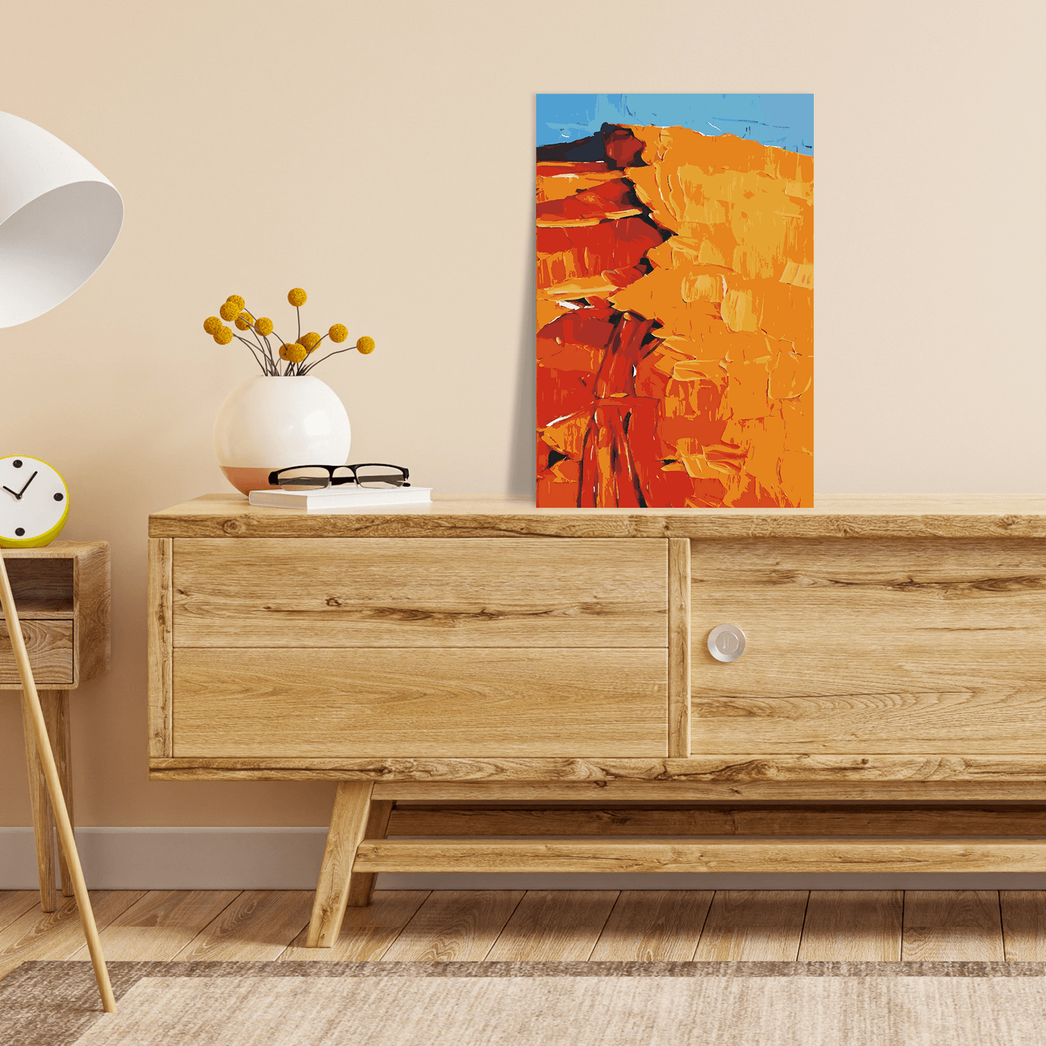 Malen nach Zahlen - Sandmeer in der Wüste