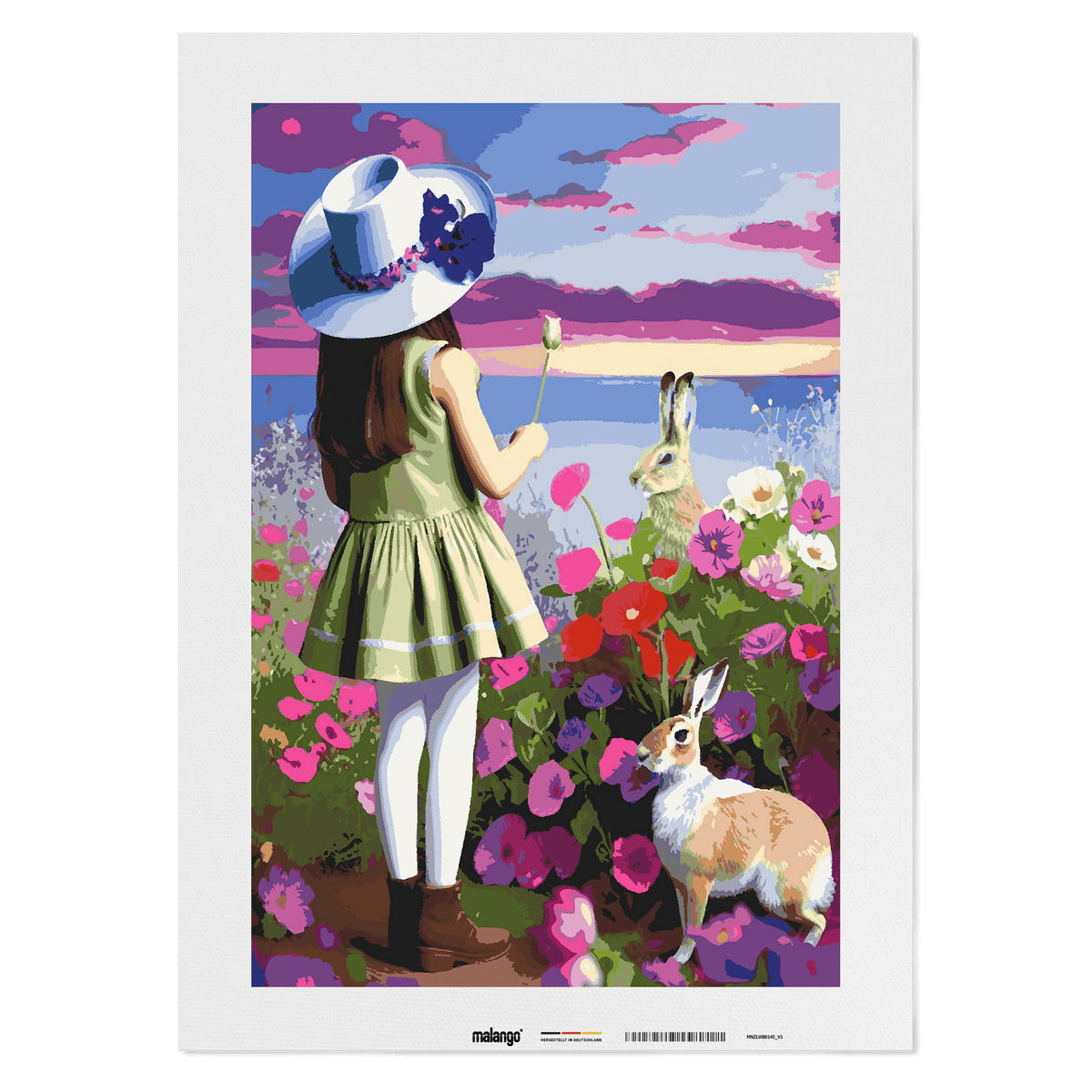 Malen nach Zahlen - Alicia am Meer