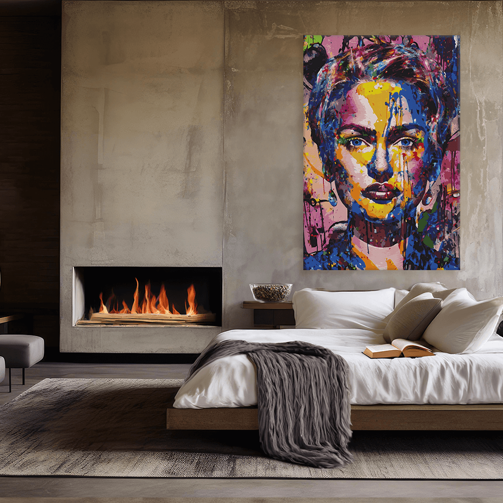 Malen nach Zahlen - Babe Blue Eyes