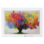 Malen nach Zahlen - Bunter Baum