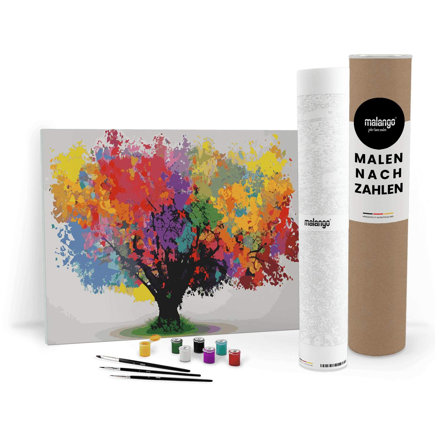 Malen nach Zahlen - Bunter Baum