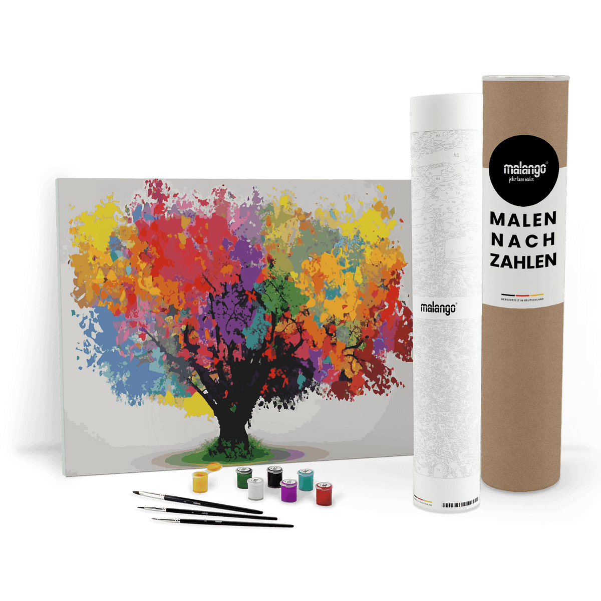 Malen nach Zahlen - Bunter Baum