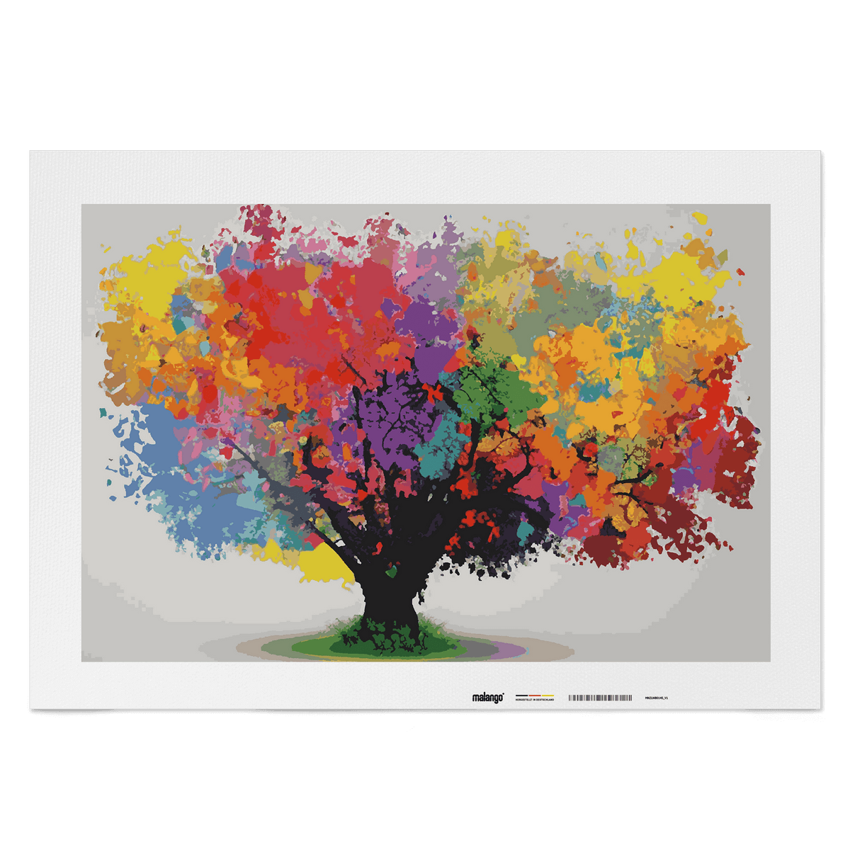 Malen nach Zahlen - Bunter Baum