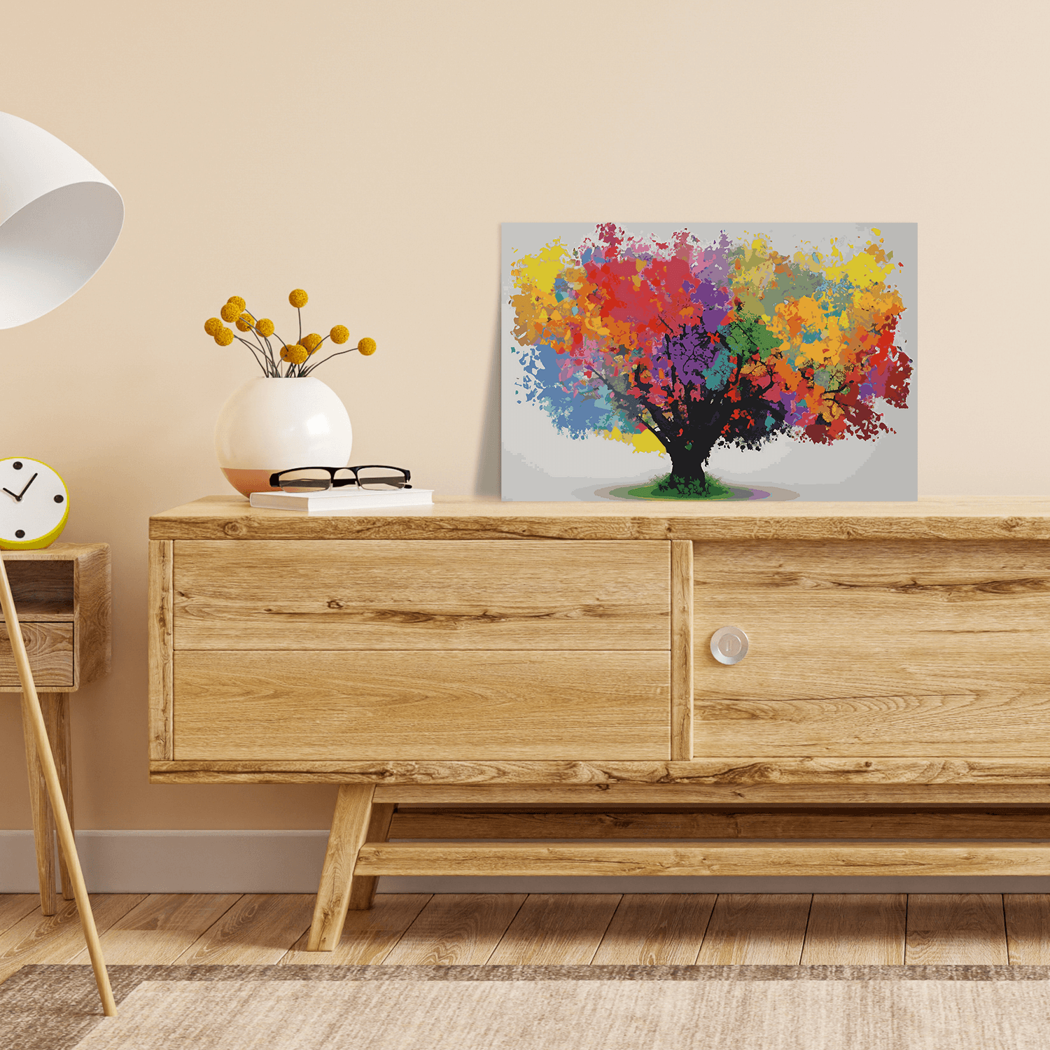 Malen nach Zahlen - Bunter Baum