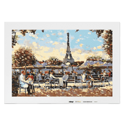 Malen nach Zahlen - Café am Eifelturm No. 2