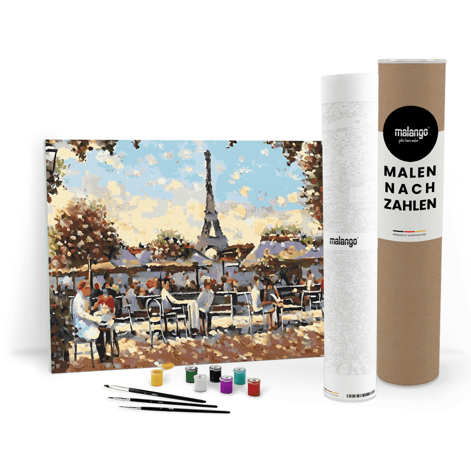 Malen nach Zahlen - Café am Eifelturm No. 2