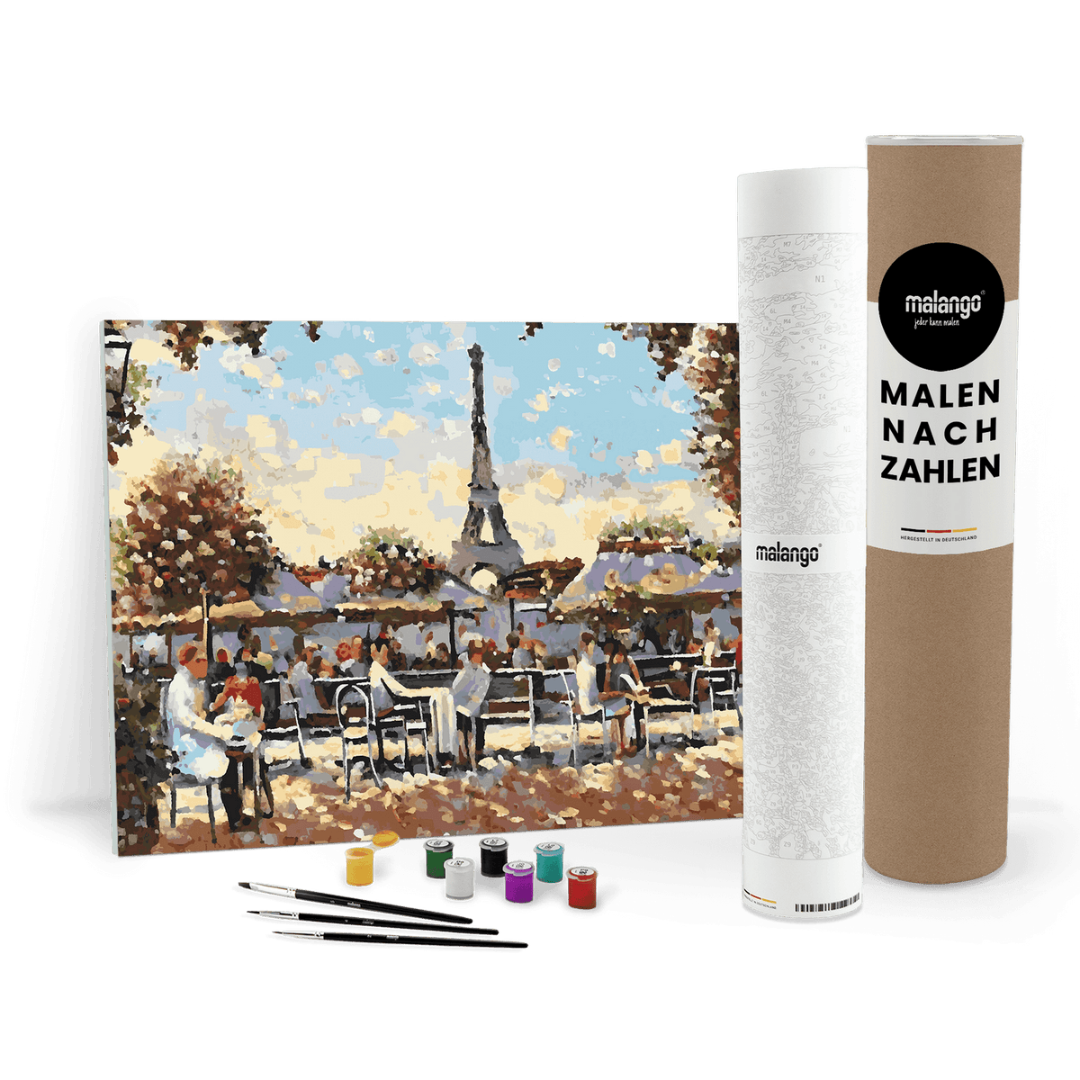 Malen nach Zahlen - Café am Eifelturm No. 2