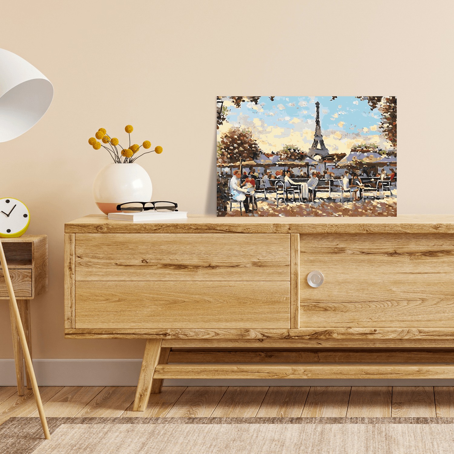 Malen nach Zahlen - Café am Eifelturm No. 2