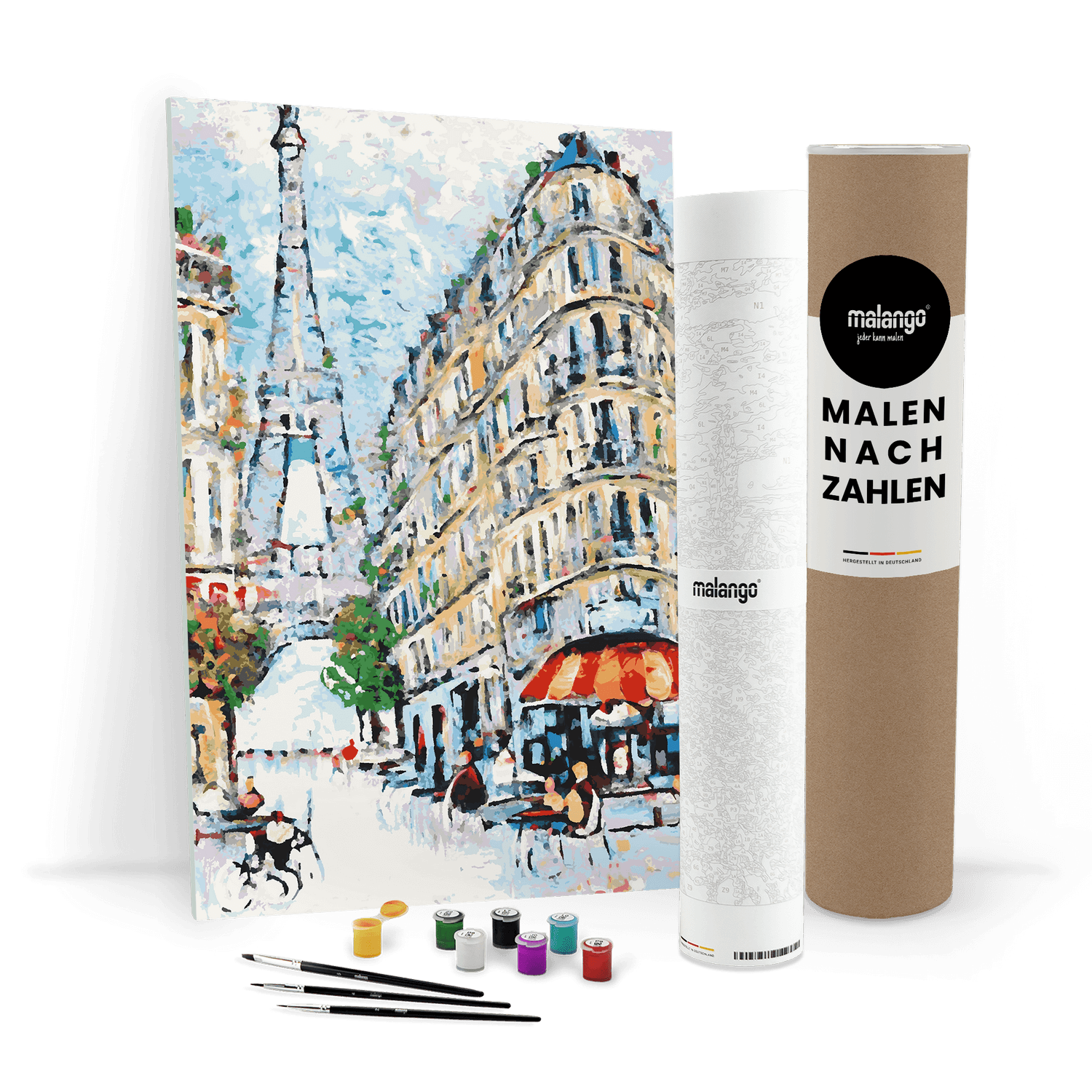 Malen nach Zahlen - Café am Eifelturm No. 3