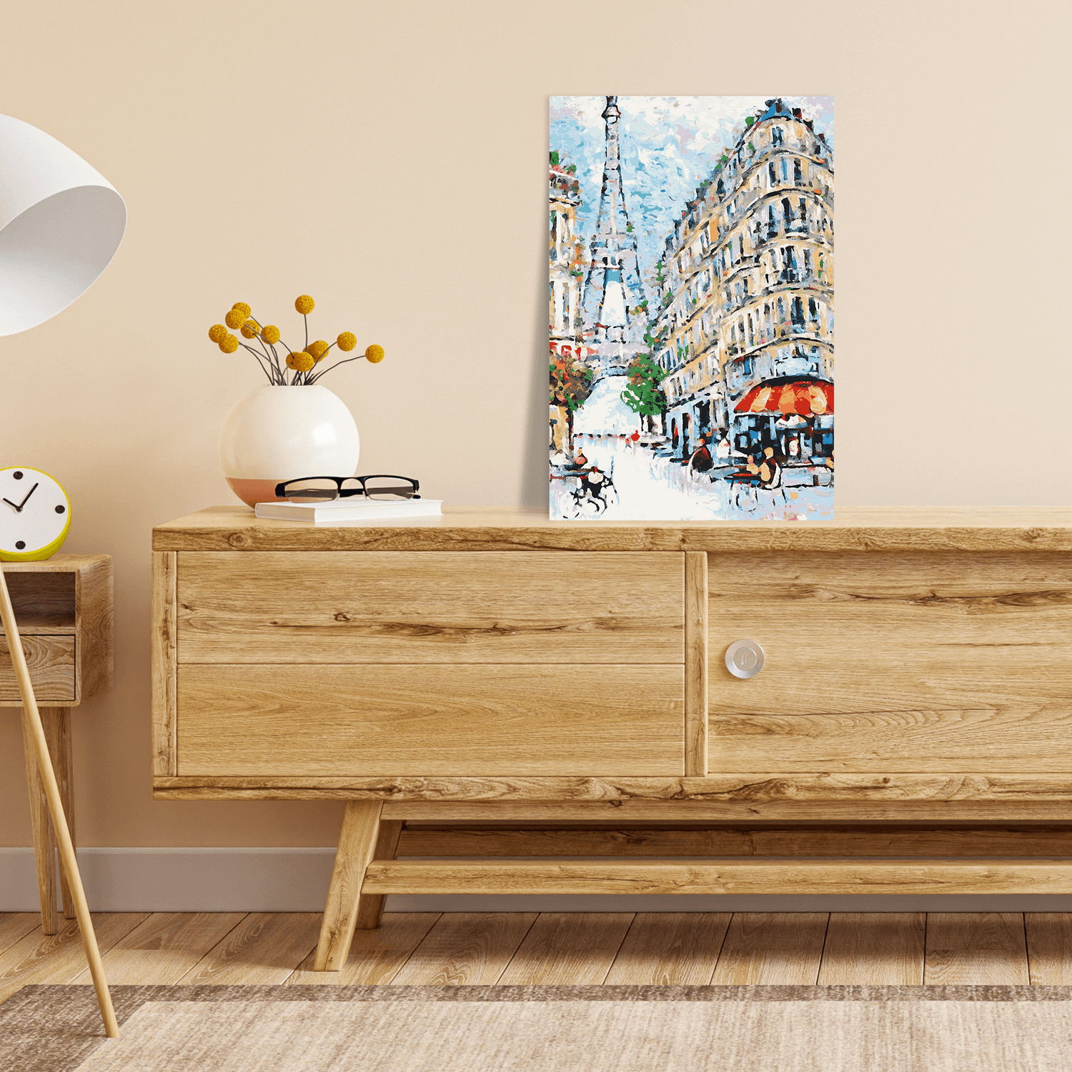 Malen nach Zahlen - Café am Eifelturm No. 3