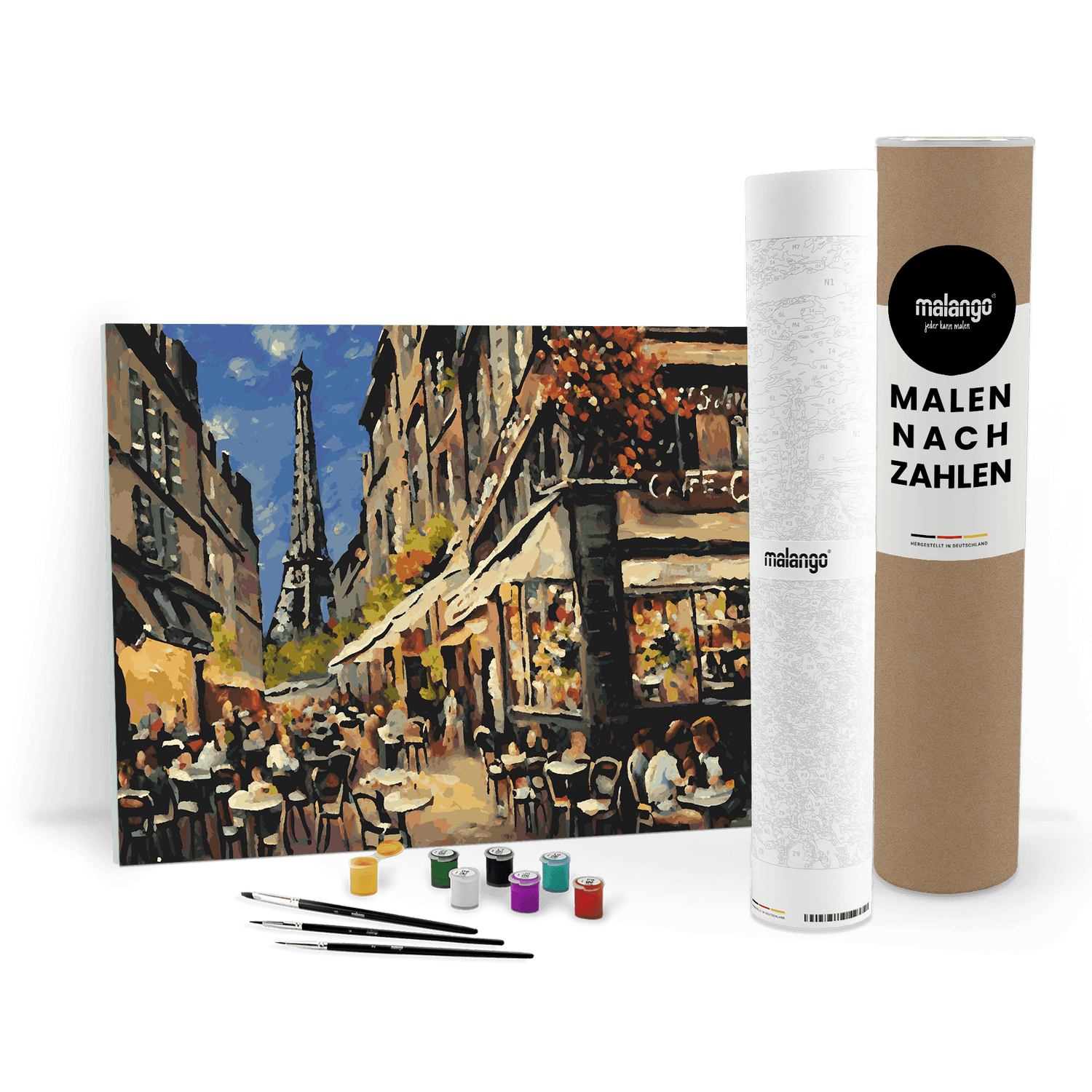 Malen nach Zahlen - Café am Eifelturm No. 4