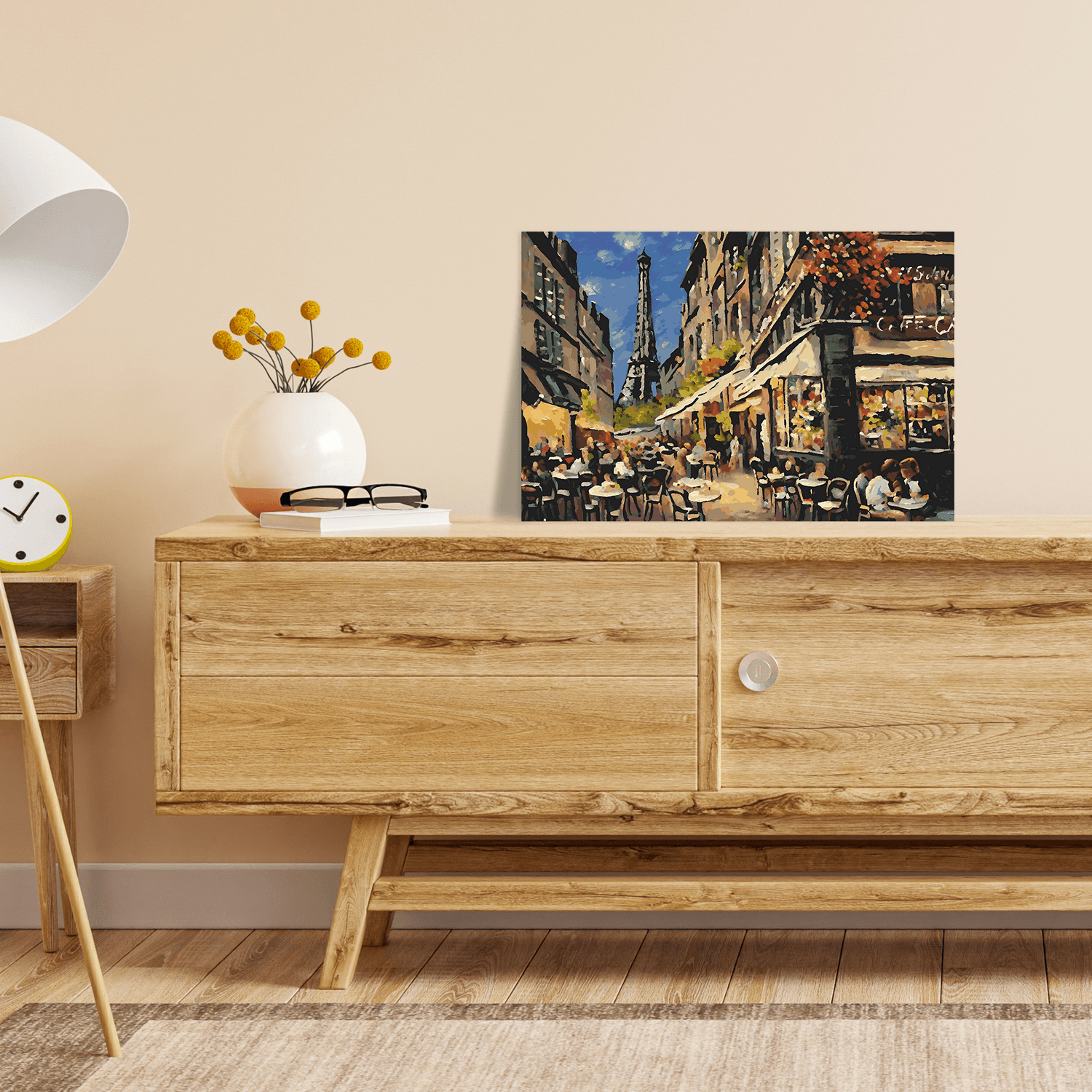 Malen nach Zahlen - Café am Eifelturm No. 4