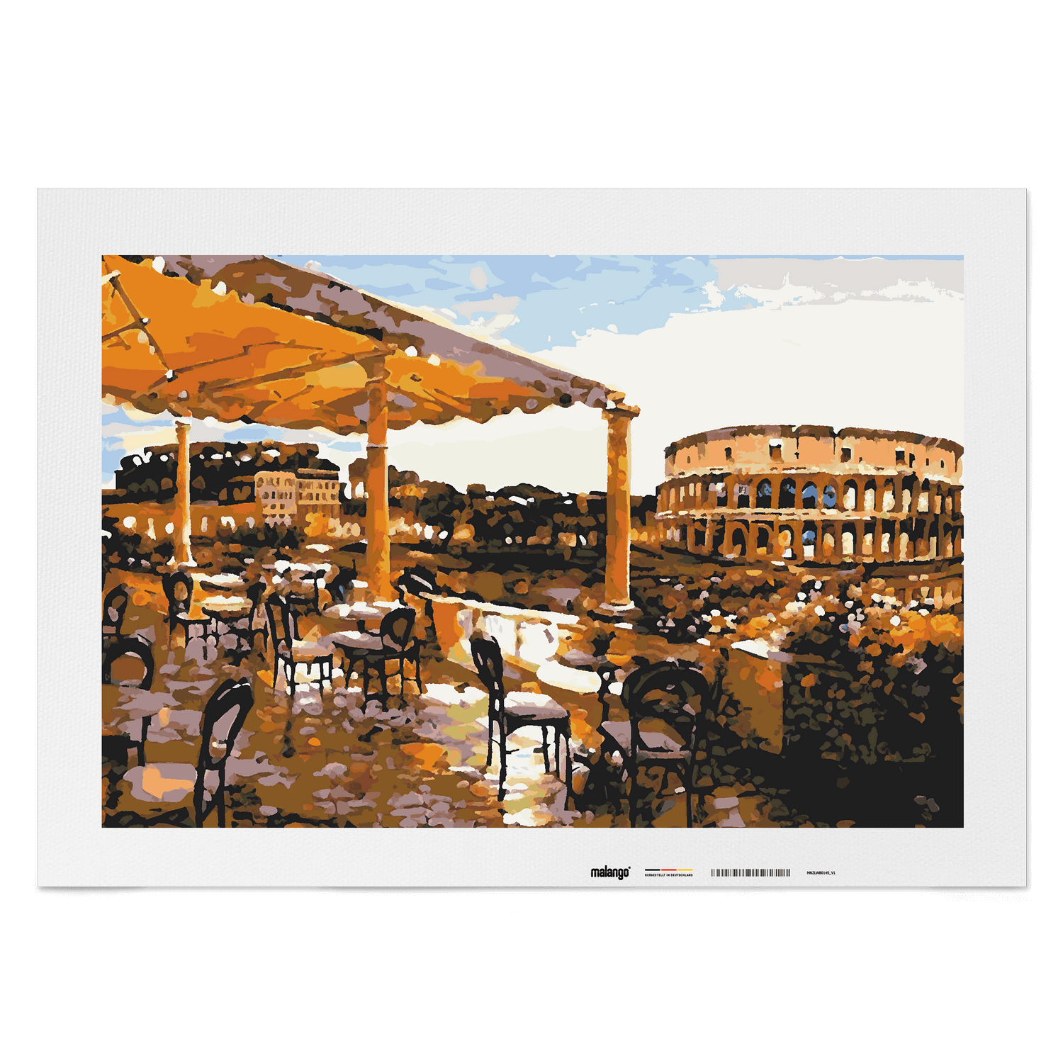 Malen nach Zahlen - Café am Kolosseum No. 1
