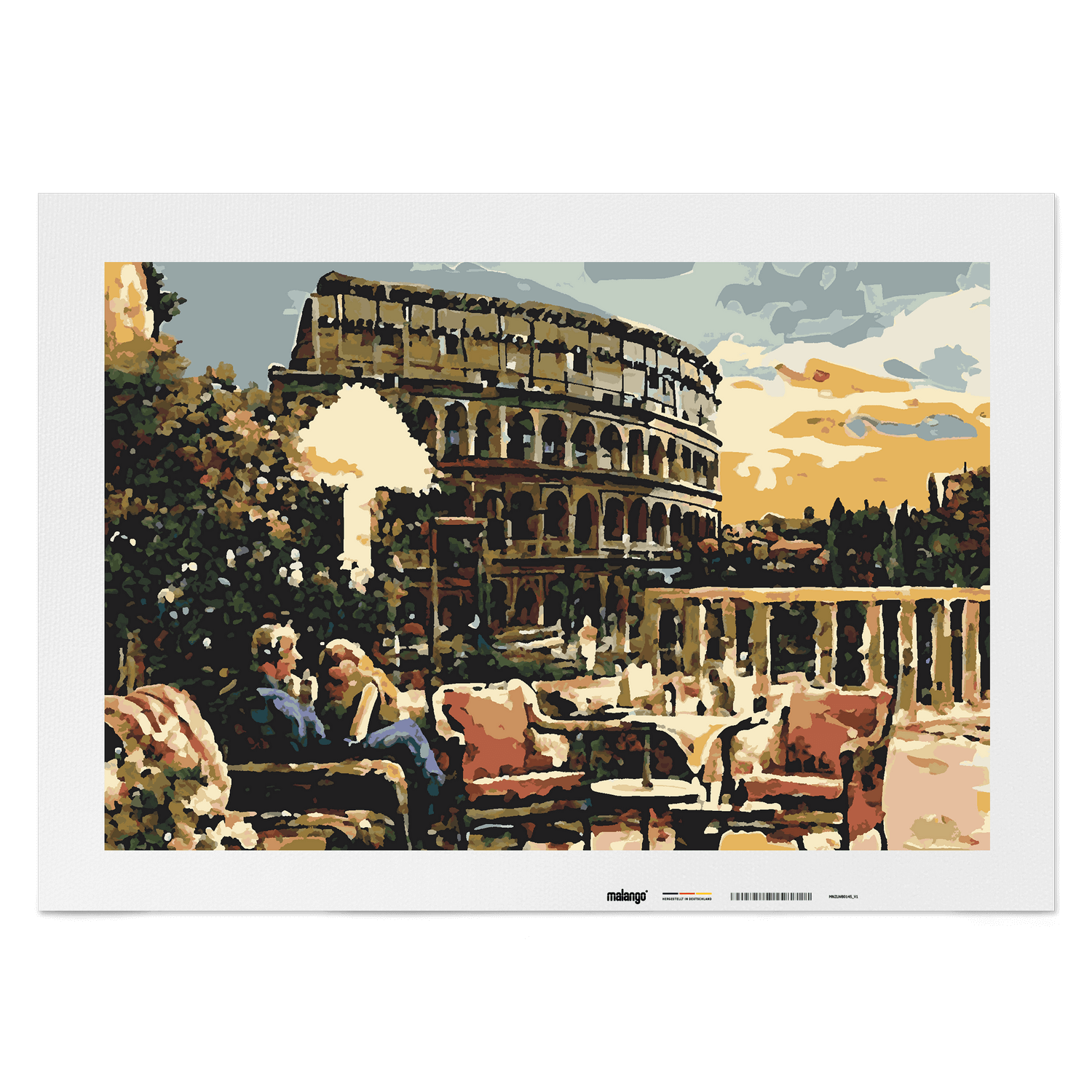 Malen nach Zahlen - Café am Kolosseum No. 2