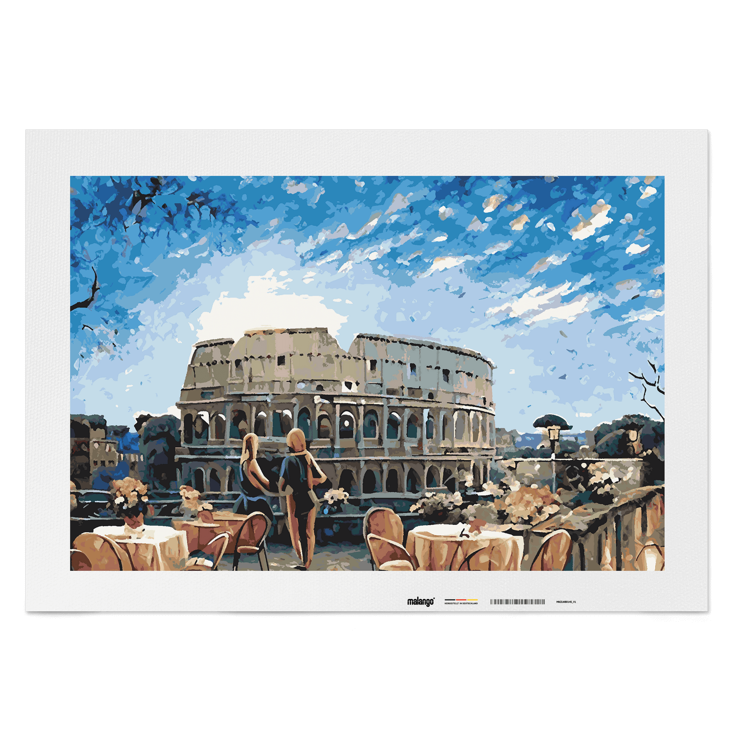Malen nach Zahlen - Café am Kolosseum No. 3