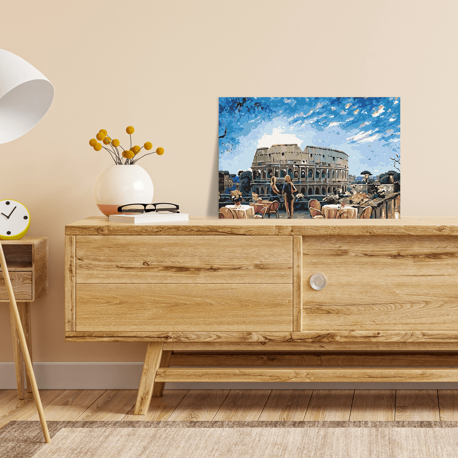 Malen nach Zahlen - Café am Kolosseum No. 3