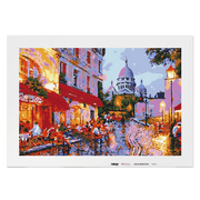 Malen nach Zahlen - Café vor Sacre Coeur No. 1