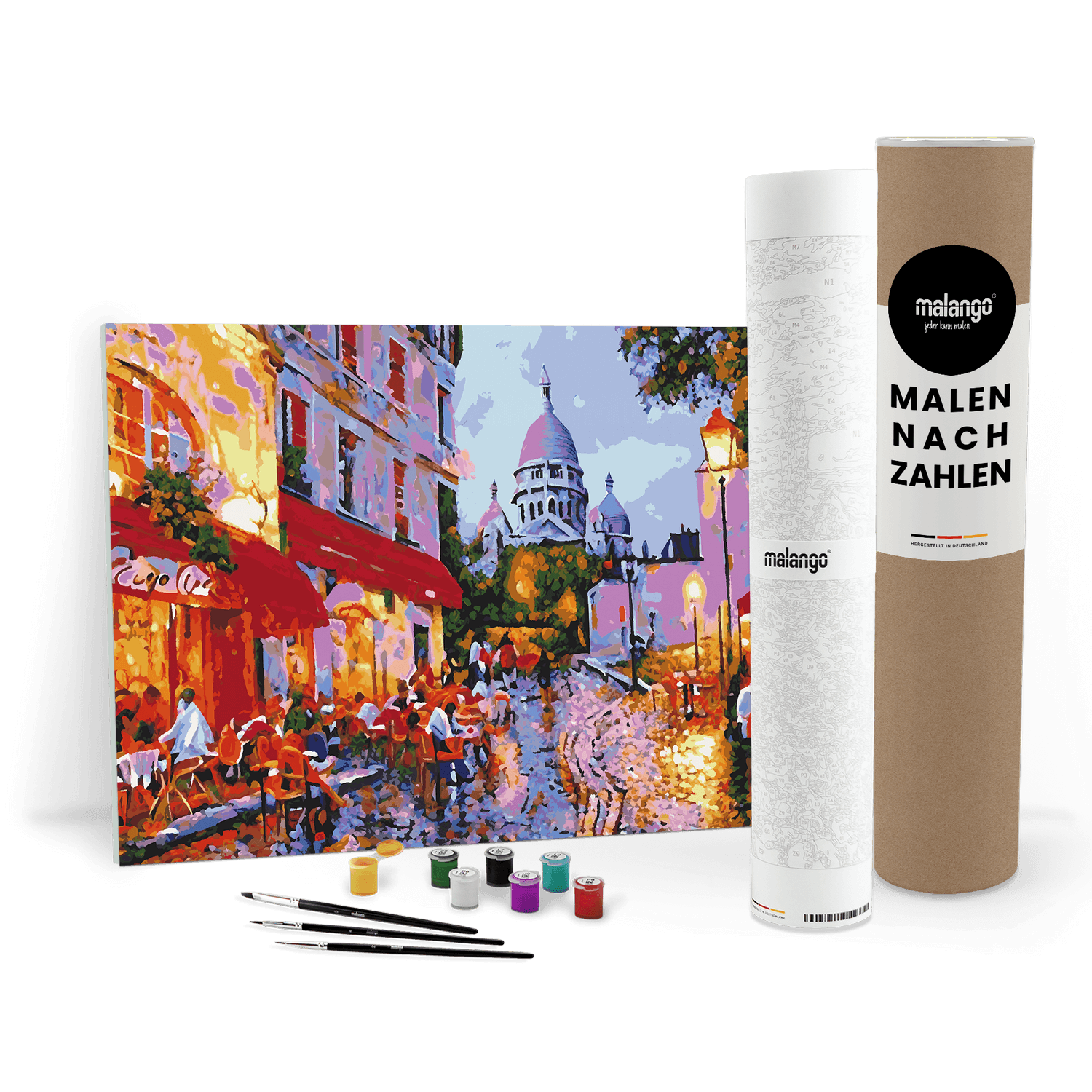 Malen nach Zahlen - Café vor Sacre Coeur No. 1