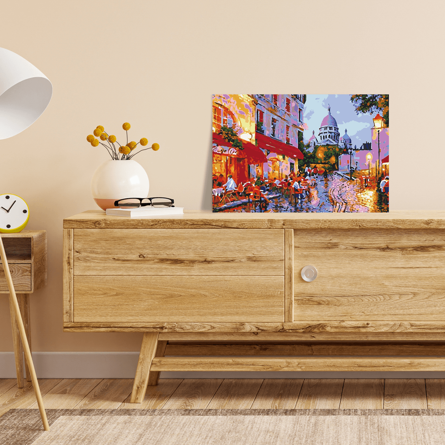 Malen nach Zahlen - Café vor Sacre Coeur No. 1