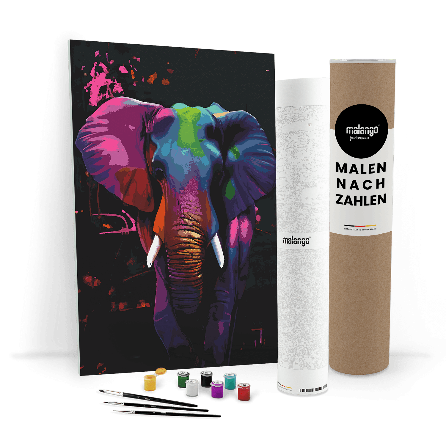 Malen nach Zahlen - Elefant Erika