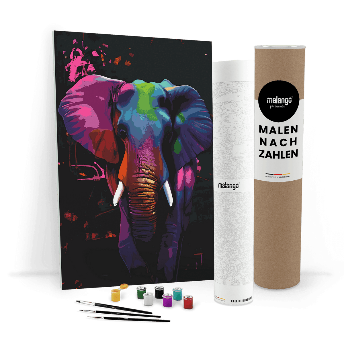 Malen nach Zahlen - Elefant Erika