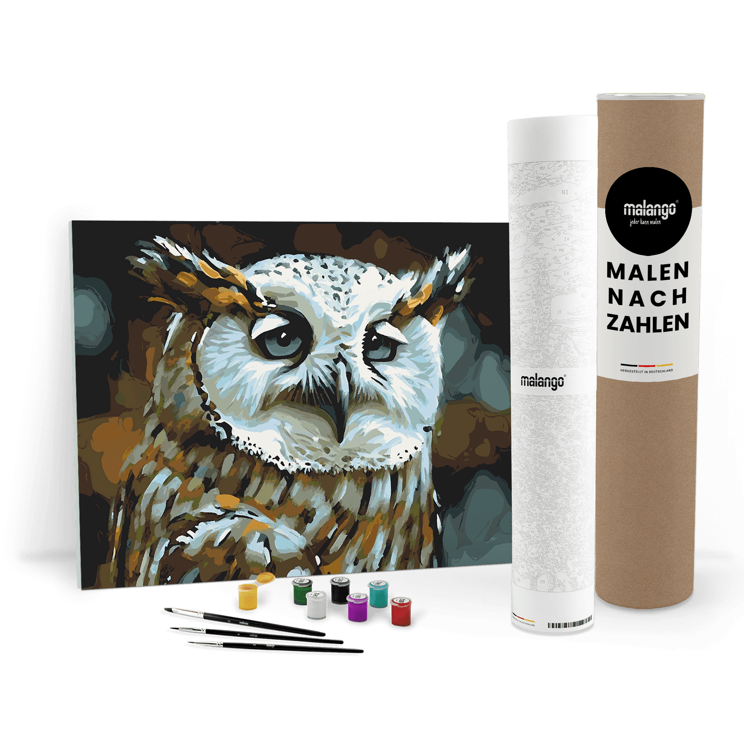 Malen nach Zahlen - Eule Elena