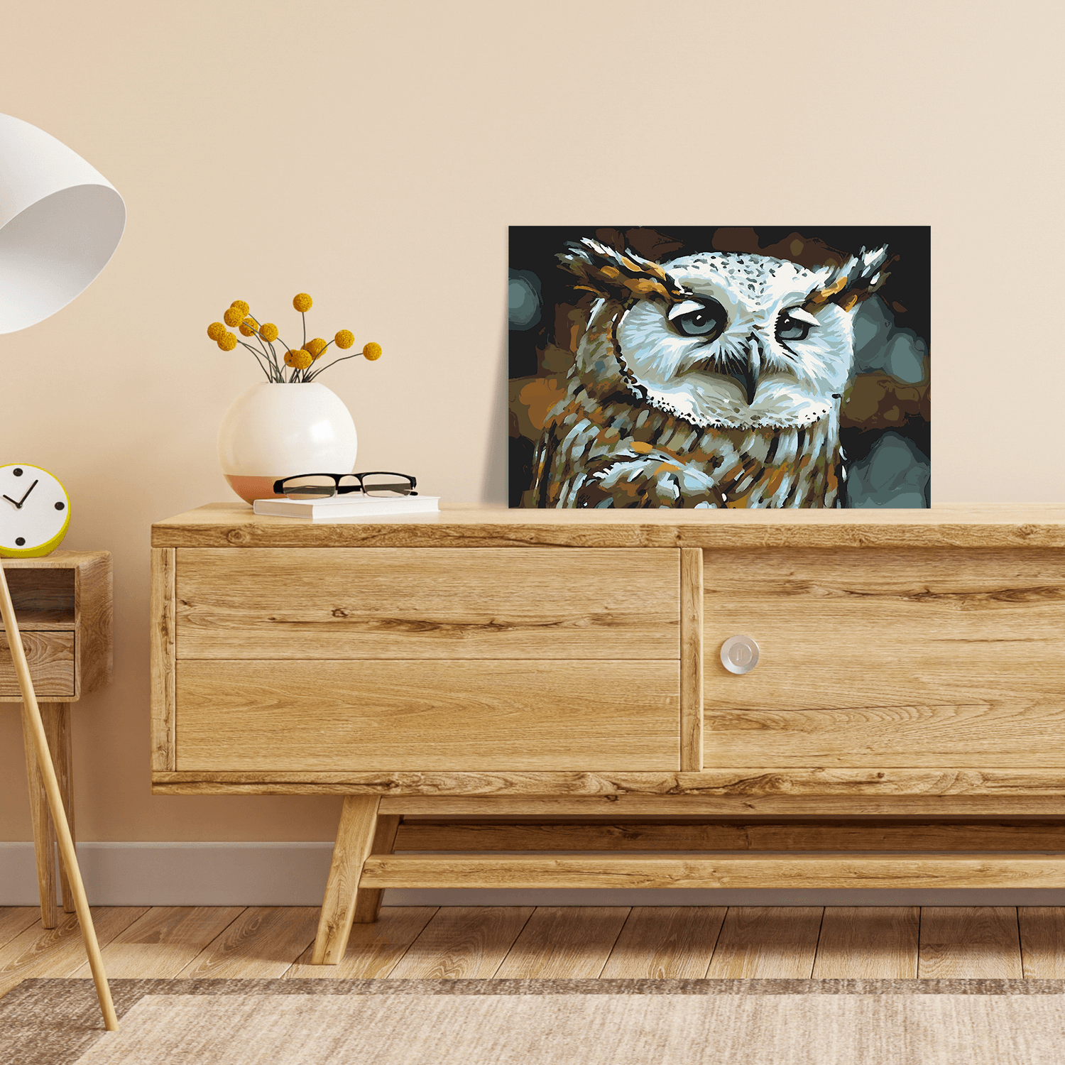 Malen nach Zahlen - Eule Elena