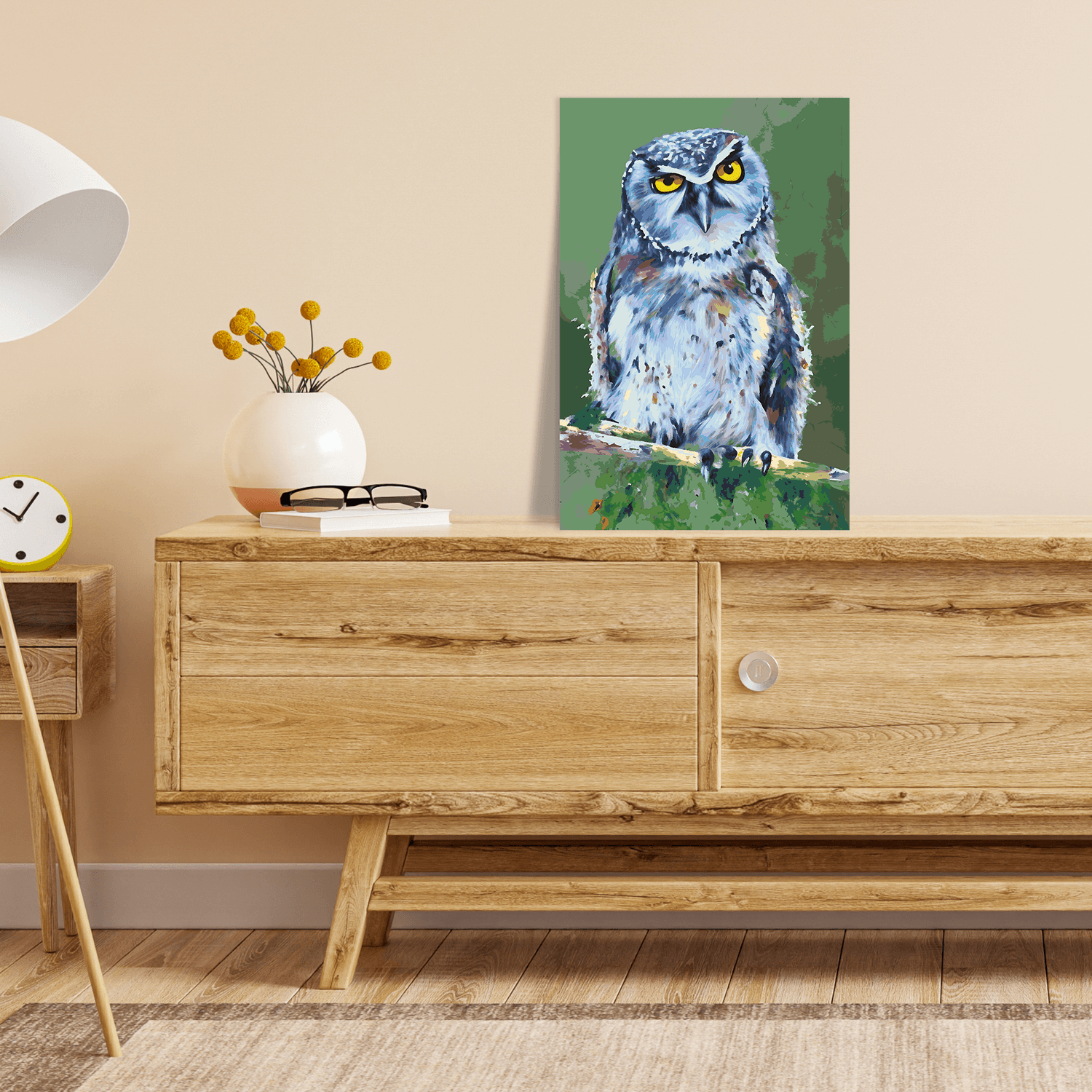 Malen nach Zahlen - Eule Ernst