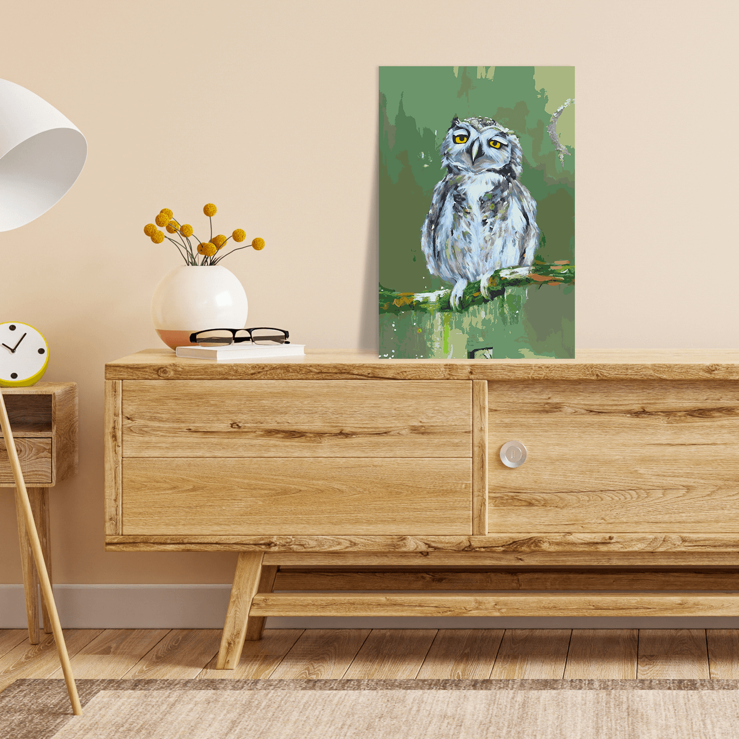 Malen nach Zahlen - Eule Eva