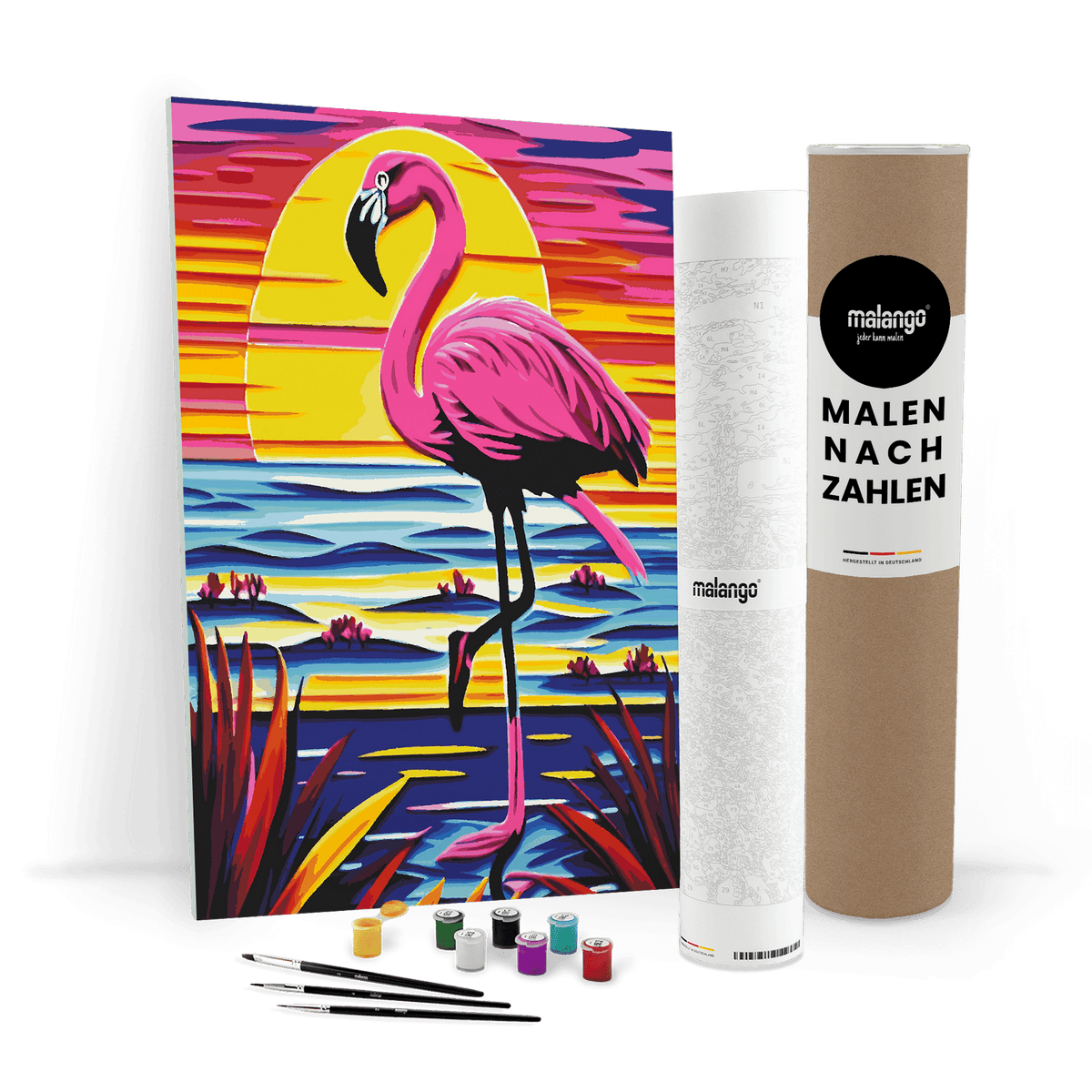 Malen nach Zahlen - Flamingo Ferdinando